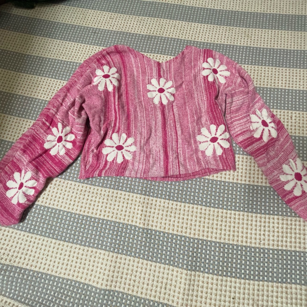 Altar'd State Pink Floral Blouse